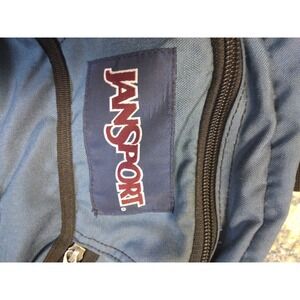 Jansport  vintage 90'sBlue Black airlift 1.0 Backpack padded straps mesh pocket